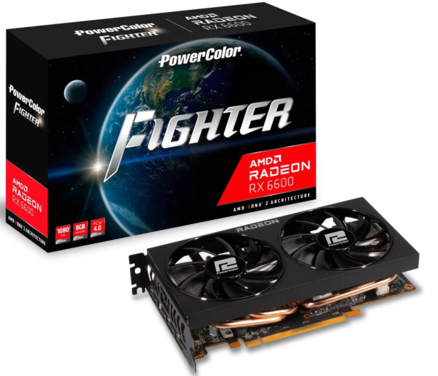 POWERCOLOR Radeon RX6600 Fighter 8GB AXRX 6600 8GBD6-3DH - 688541 - zdjęcie